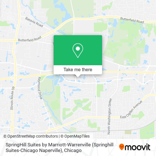 Mapa de SpringHill Suites by Marriott-Warrenville (Springhill Suites-Chicago Naperville)