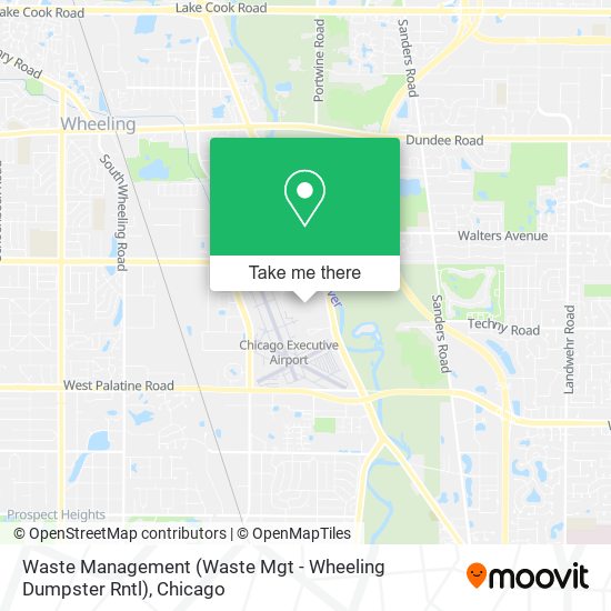 Waste Management (Waste Mgt - Wheeling Dumpster Rntl) map