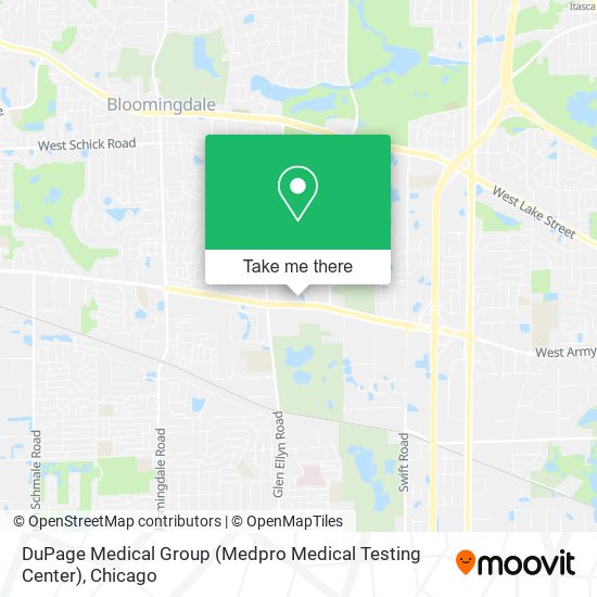 Mapa de DuPage Medical Group (Medpro Medical Testing Center)