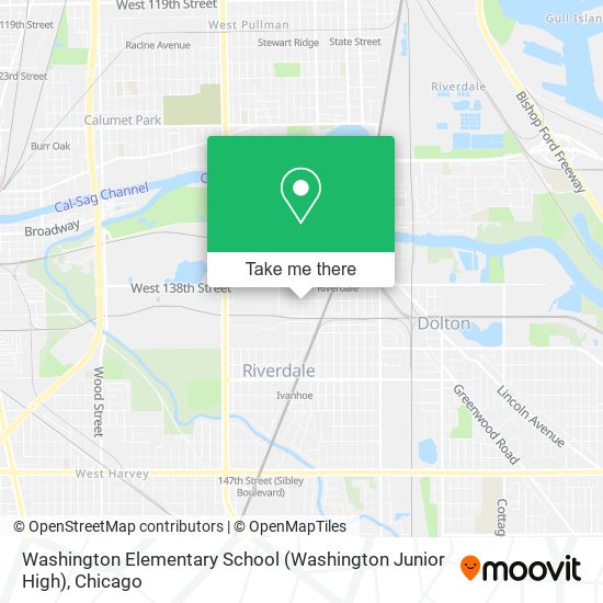 Mapa de Washington Elementary School (Washington Junior High)