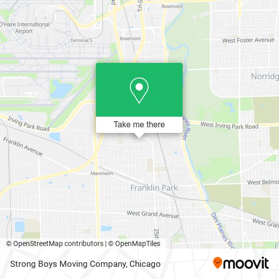 Mapa de Strong Boys Moving Company