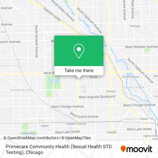 Mapa de Primecare Community Health (Sexual Health STD Testing)