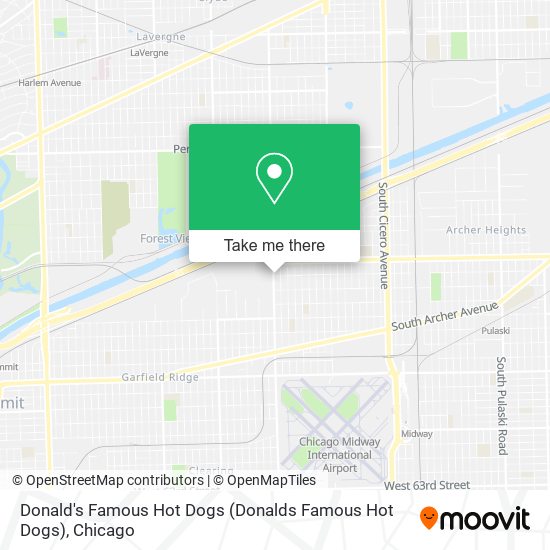 Donald's Famous Hot Dogs (Donalds Famous Hot Dogs) map