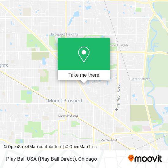 Mapa de Play Ball USA (Play Ball Direct)