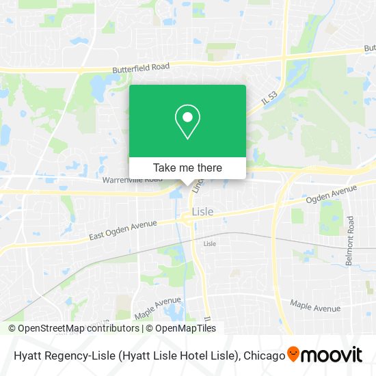 Mapa de Hyatt Regency-Lisle (Hyatt Lisle Hotel Lisle)