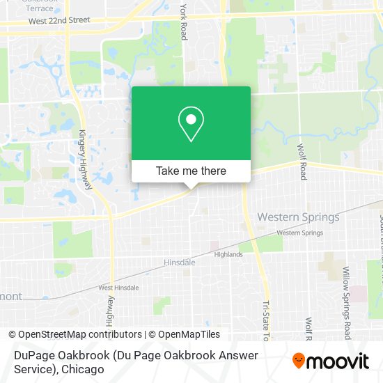 DuPage Oakbrook (Du Page Oakbrook Answer Service) map