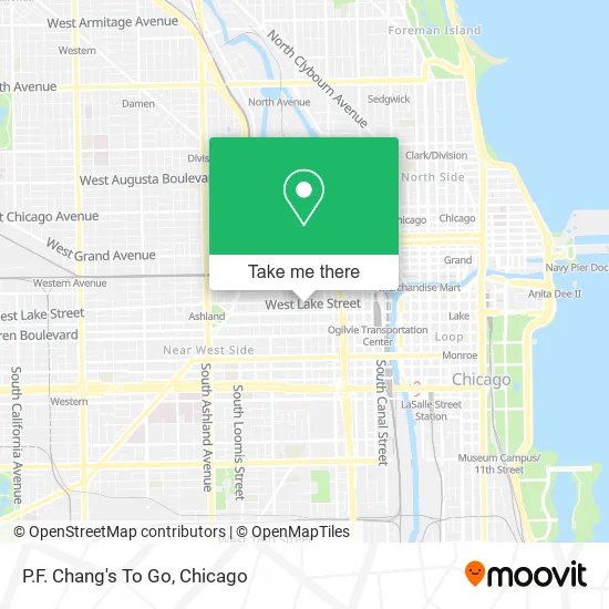 P.F. Chang's To Go map