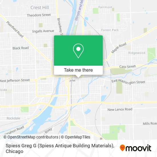 Spiess Greg G (Spiess Antique Building Materials) map