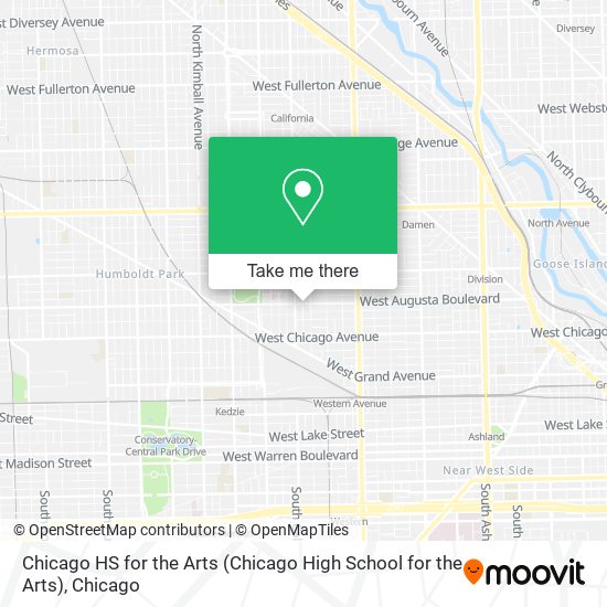 Mapa de Chicago HS for the Arts (Chicago High School for the Arts)