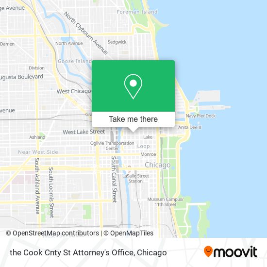 the Cook Cnty St Attorney's Office map