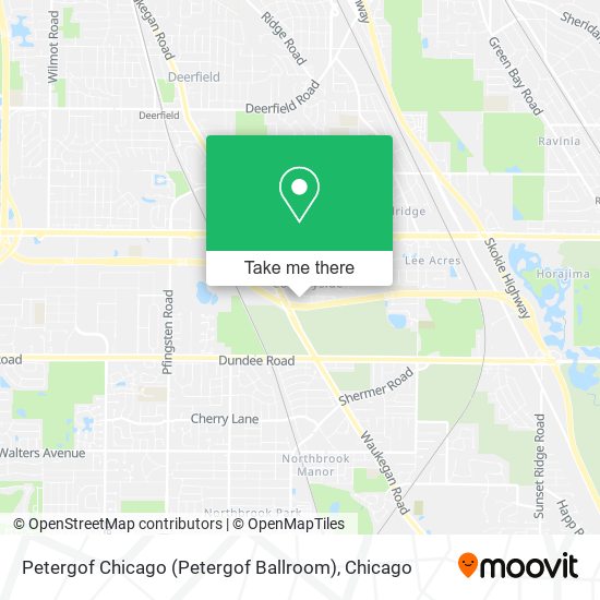 Mapa de Petergof Chicago (Petergof Ballroom)