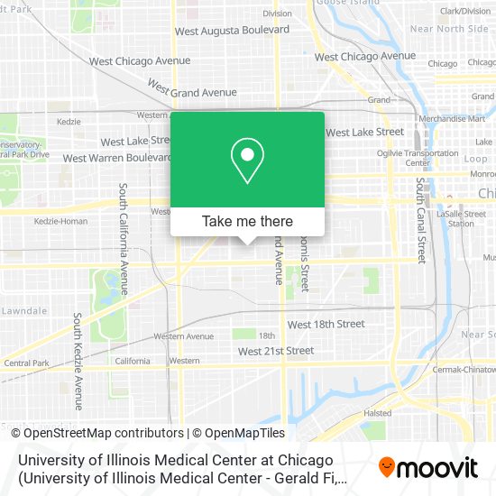 University of Illinois Medical Center at Chicago map