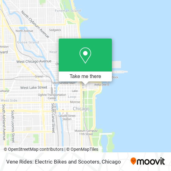 Mapa de Vene Rides: Electric Bikes and Scooters