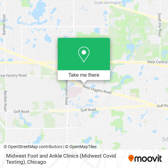 Midwest Foot and Ankle Clinics (Midwest Covid Testing) map