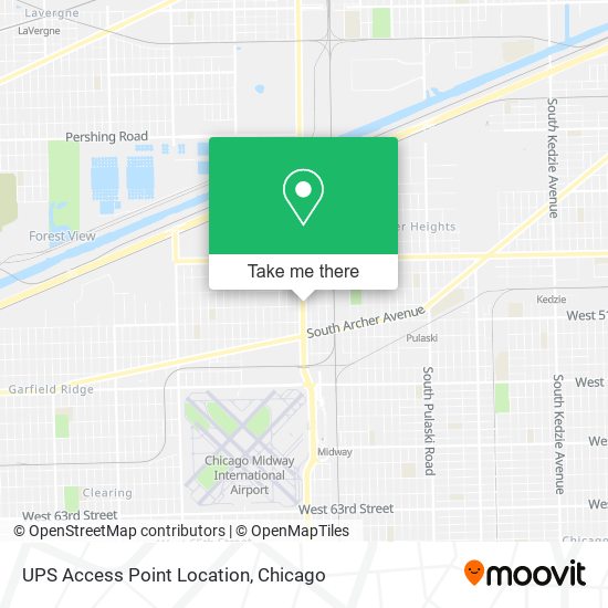 UPS Access Point Location map