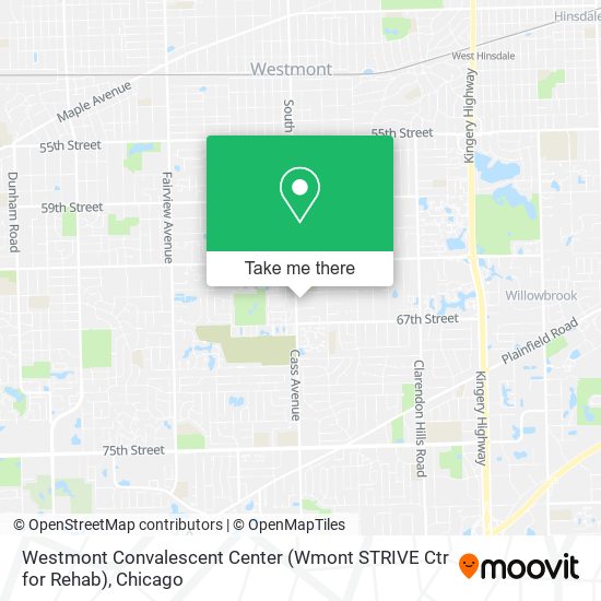 Mapa de Westmont Convalescent Center (Wmont STRIVE Ctr for Rehab)