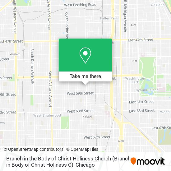 Branch in the Body of Christ Holiness Church map