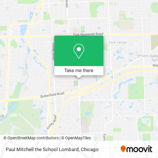 Paul Mitchell the School Lombard map