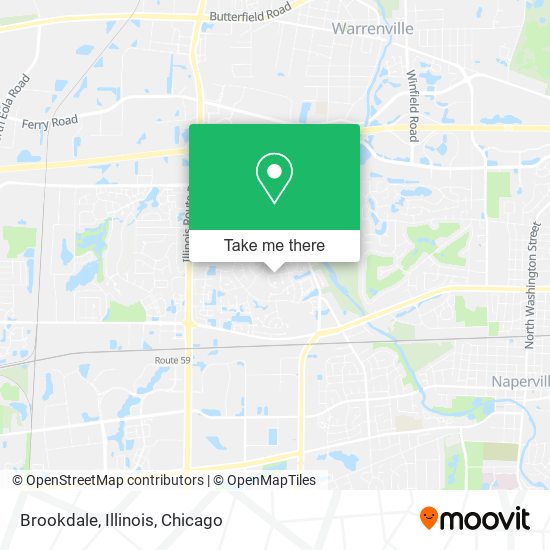 Mapa de Brookdale, Illinois