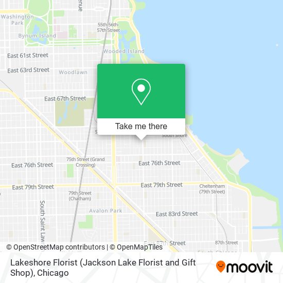Mapa de Lakeshore Florist (Jackson Lake Florist and Gift Shop)