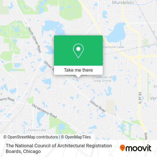 The National Council of Architectural Registration Boards map