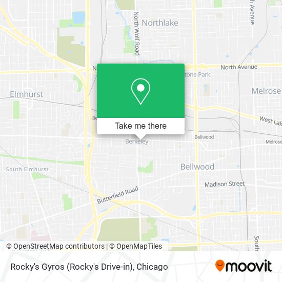 Rocky's Gyros (Rocky's Drive-in) map