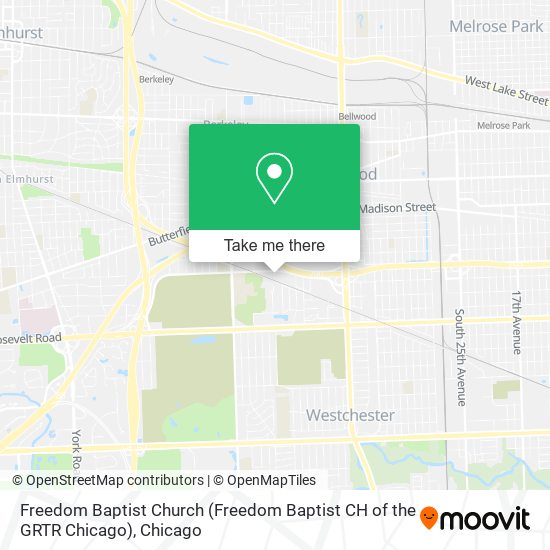 Mapa de Freedom Baptist Church (Freedom Baptist CH of the GRTR Chicago)