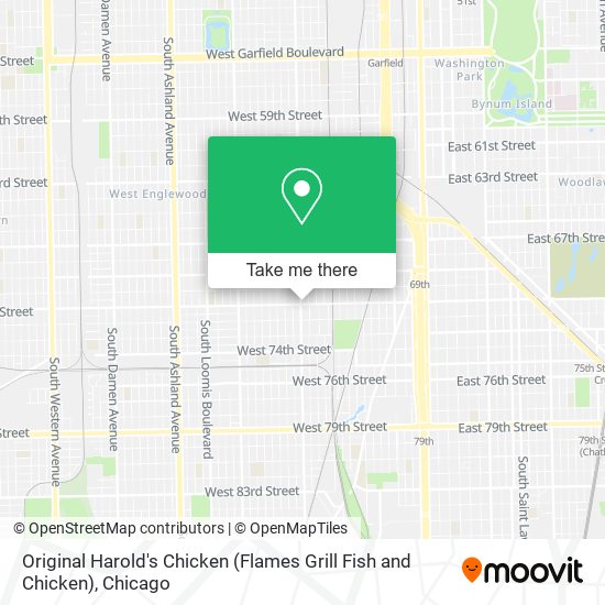Original Harold's Chicken (Flames Grill Fish and Chicken) map