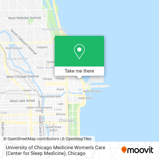 University of Chicago Medicine Women's Care (Center for Sleep Medicine) map