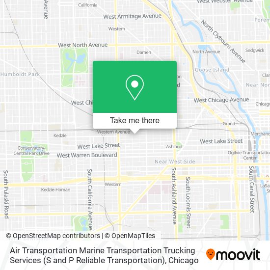 Air Transportation Marine Transportation Trucking Services (S and P Reliable Transportation) map