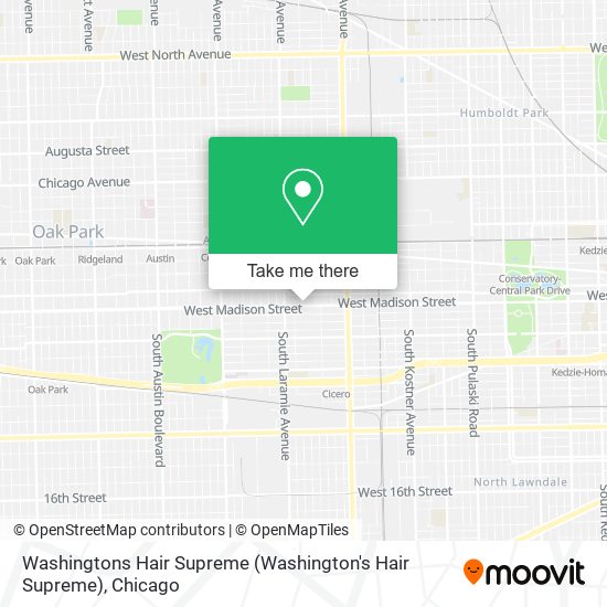 Mapa de Washingtons Hair Supreme (Washington's Hair Supreme)