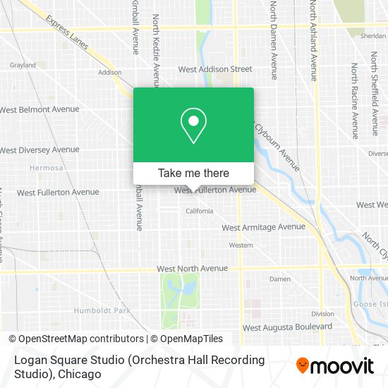 Mapa de Logan Square Studio (Orchestra Hall Recording Studio)