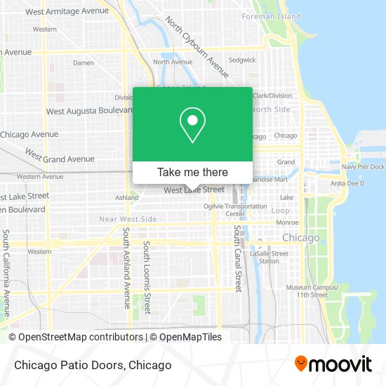 Mapa de Chicago Patio Doors