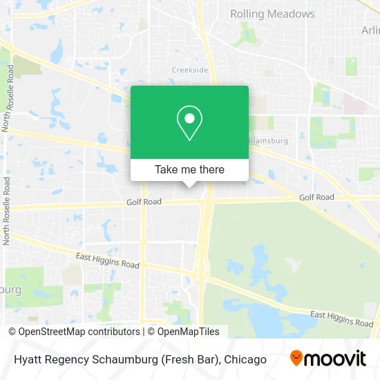 Hyatt Regency Schaumburg (Fresh Bar) map