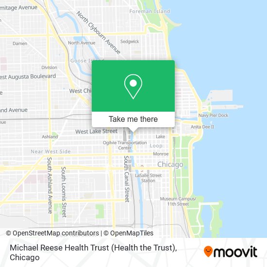 Michael Reese Health Trust (Health the Trust) map