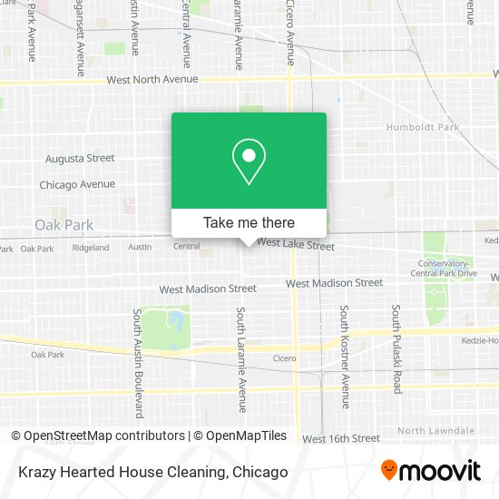 Krazy Hearted House Cleaning map