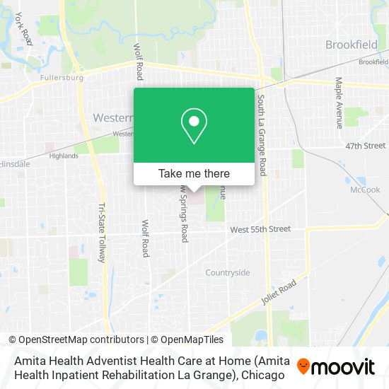 Amita Health Adventist Health Care at Home (Amita Health Inpatient Rehabilitation La Grange) map