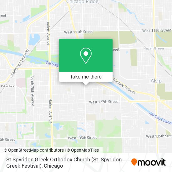 St Spyridon Greek Orthodox Church (St. Spyridon Greek Festival) map