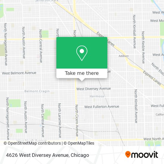 Mapa de 4626 West Diversey Avenue