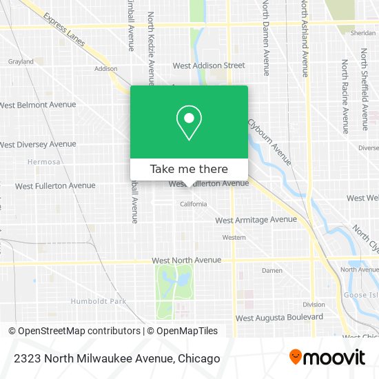 Mapa de 2323 North Milwaukee Avenue