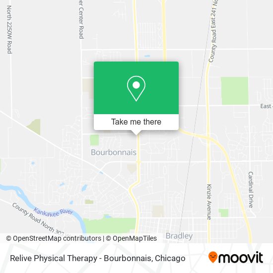 Relive Physical Therapy - Bourbonnais map