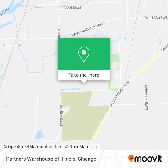 Partners Warehouse of Illinois map