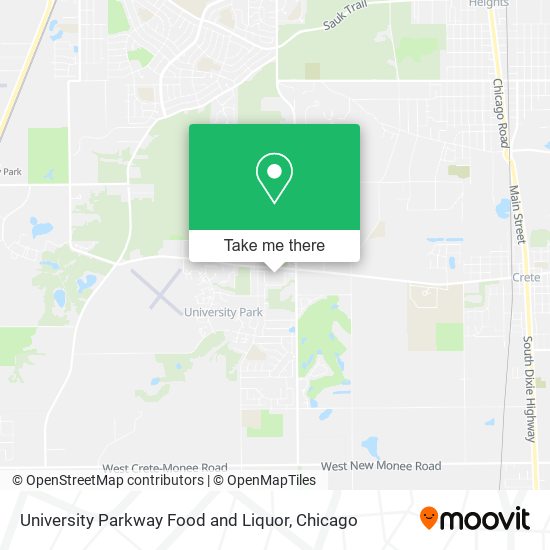 University Parkway Food and Liquor map
