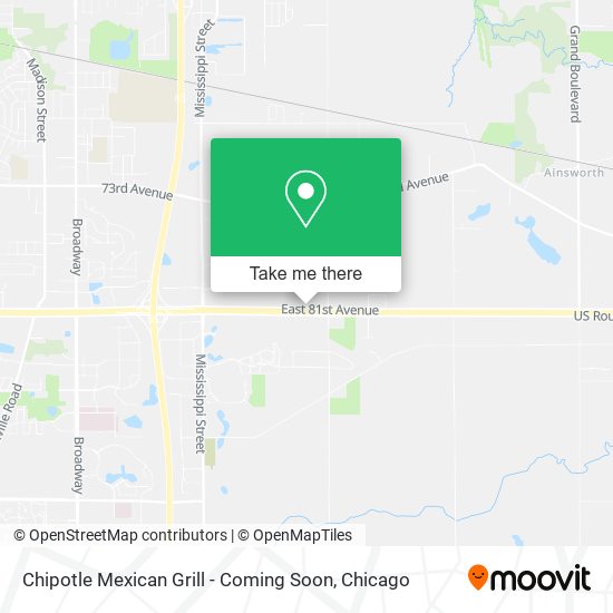 Chipotle Mexican Grill - Coming Soon map