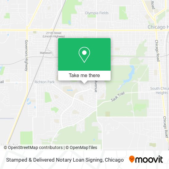 Stamped & Delivered Notary Loan Signing map