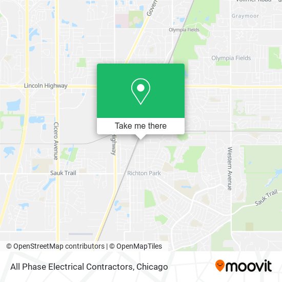 All Phase Electrical Contractors map