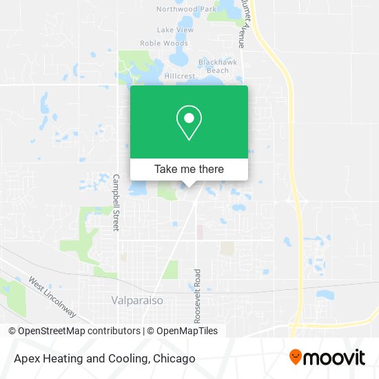 Mapa de Apex Heating and Cooling