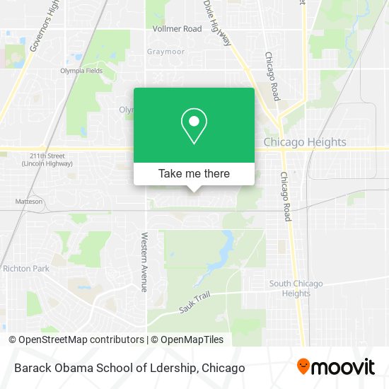 Barack Obama School of Ldership map