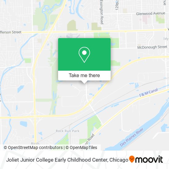 Joliet Junior College Early Childhood Center map