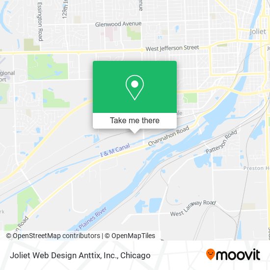 Mapa de Joliet Web Design Anttix, Inc.